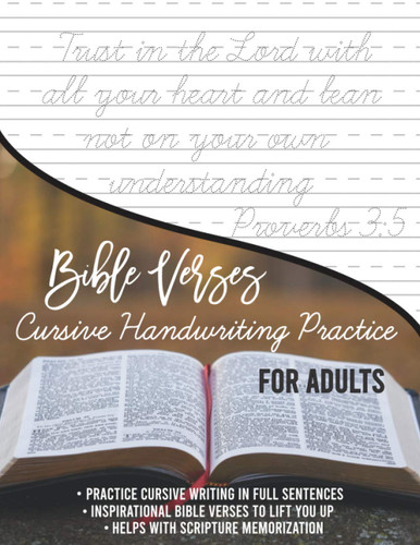 Bible Verses Cursive Handwriting Practice Workbook
