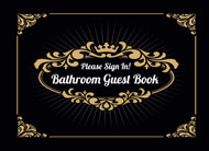 Bathroom Guest Book: Funny Housewarming / White Elephant Gift Idea