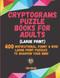 Cryptograms Puzzle Books for Adults