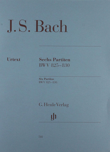 Bach Johann Sebastian - Six Partitas BWV 825-830 for Piano