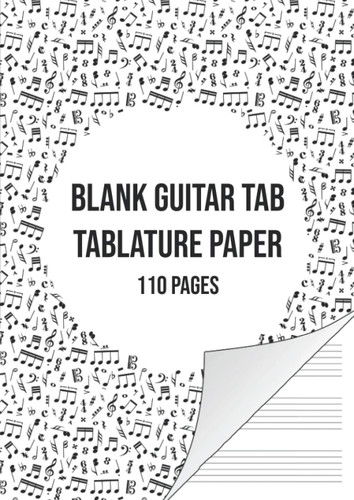 Blank Guitar Tab Manuscript Paper