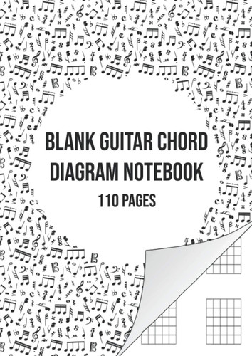 Blank Guitar Chord Diagram Notebook