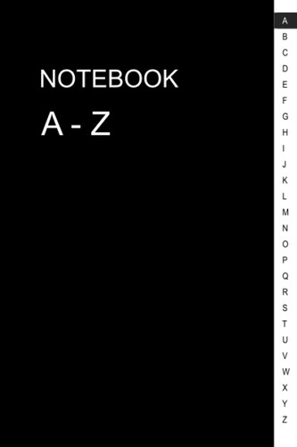 A-Z Notebook: Lined Notebook with A-Z Tabs size 6x9" 210 pages simple