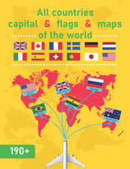 All countries capital flags and maps of the world