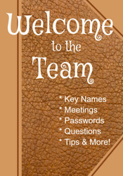 Welcome to the Team: 7" x 10" Comprehensive New Job Notebook Planner