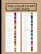 dmc color chart card book | 8.5 " x 11 " | 28 Pages