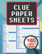 Clue Board Game Mansion Boardwalk Tracking Sheets