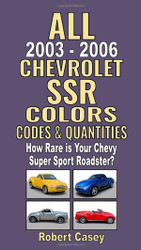 All 2003-2006 Chevrolet SSR Colors Codes & Quantities: How Rare is