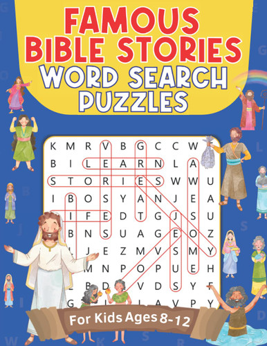 Famous Bible Stories Word Search Puzzles For Kids Ages 8-12