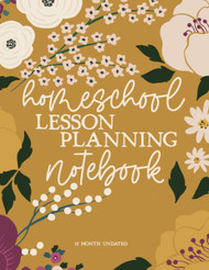 Homeschool Lesson Planning Notebook: 12 Month Undated Dot Grid