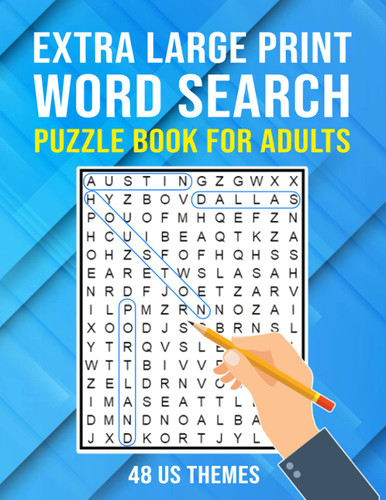 Extra Large Print Word Search Puzzle Book for Adults