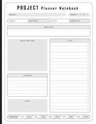 Project Planner Notebook