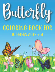 Butterfly Cloring Book For Toddlers Ages 2-4