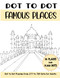 Dot to Dot Famous Places for Adults: Famous Places Connect the Dots