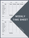 Weekly Time Sheet Log Book: Work Hours Log Including Overtime