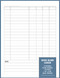 Basic Blank Ledger: 6 Columns Plain Headers 110 Pages 7.44' x 9.69'