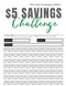 $5 Savings Challenge: 100 Envelope Savings Challenge Edition Quick