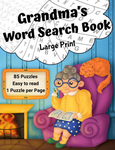 Grandma's Word Search Book Large Print: 85 Large Print Word Search