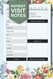 Patient Visit Notes: 120 pages Notebook Hospice and Home Health for