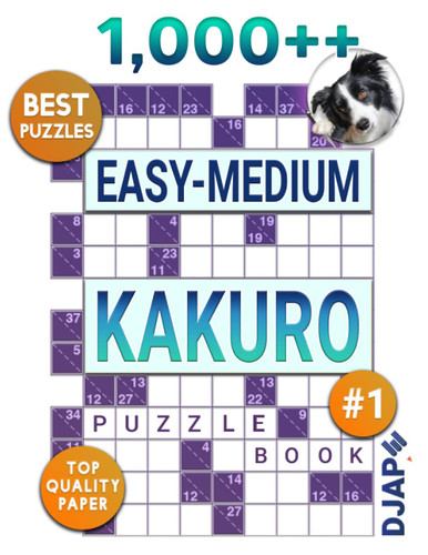 1 000+ Easy Medium Kakuro Puzzle Book