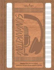 Songwriting & Blank sheet music notebook - Standard Music Staff paper