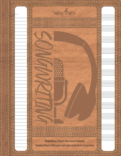 Songwriting & Blank sheet music notebook - Standard Music Staff paper