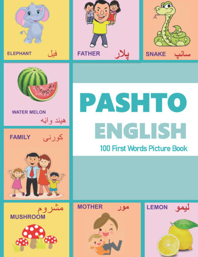 PASHTO ENGLISH 100 First Words Picture Book