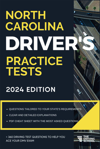 North Carolina Driver's Practice Tests: +360 Driving Test Questions