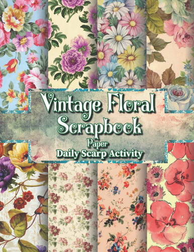 Vintage Floral Scrapbook Paper