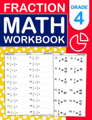 Math Fraction Workbook For Grades 4