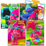 Trolls Coloring Book Super Set for Kids Toddlers - Bundle with 4