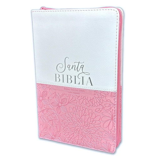 Biblia para Mujeres con Cierre Letra Grande 12 puntos RV1960 rosado y