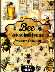 Bee Vintage Junk Journal Ephemera Collection