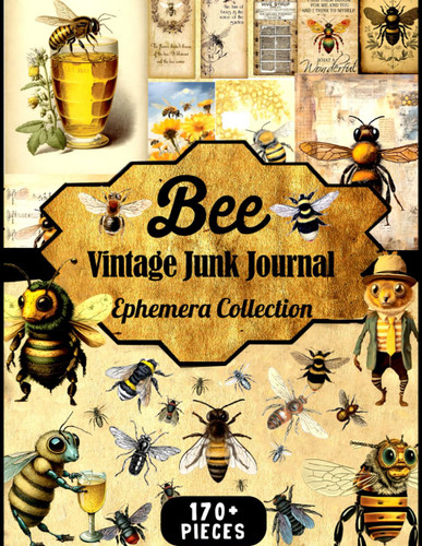 Bee Vintage Junk Journal Ephemera Collection