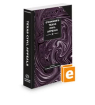 O'Connor's Texas Civil Appeals 2022 ed. ISBN: 9781731925541