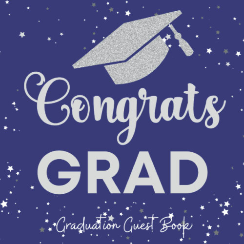 Graduation Guest Book Congrats Grad