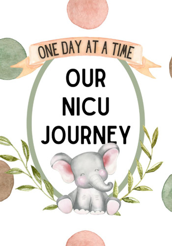 One Day at a Time Our NICU Journey Journal