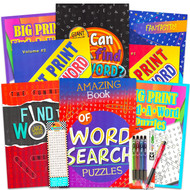 Crenstone Exclusive Bulk Large Print Word Find Books for Adults