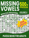 Missing Vowels Word Search: Over 500+ Puzzles Word Search Missing