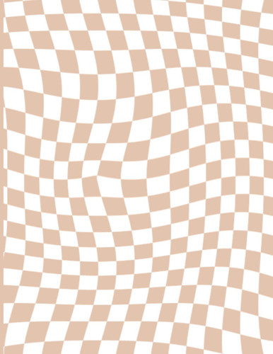 Checkered Notebook: Aesthetic Checkerboard Pattern Blank Lined