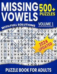 Missing Vowels Word Search: Over 500+ Puzzles Word Search Missing
