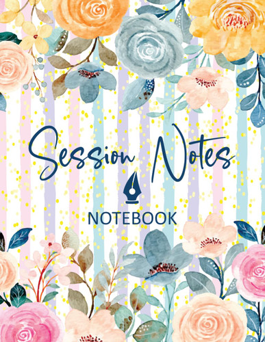 Session notes notebook for Therapist Counselors Coaches and Social