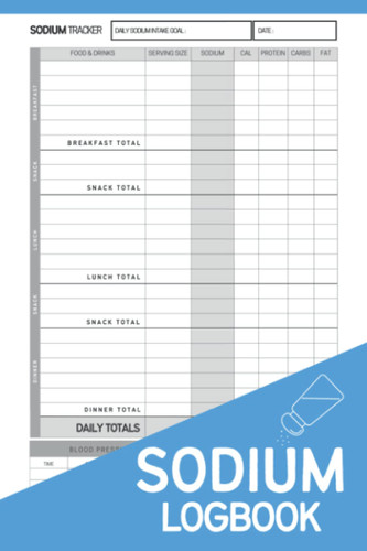 Sodium Logbook: Manage Your Salt Intake With This 120-Day Pocket Size