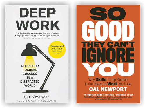 2 Books Set by Cal Newport [So Good They Can't Ignore You & Deep Work