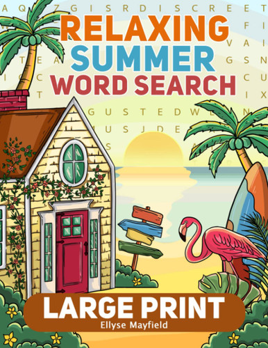 Relaxing Summer Large Print Word Search