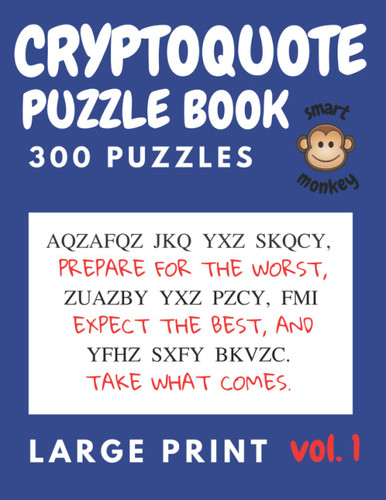 Cryptoquote Puzzle Book For Adults