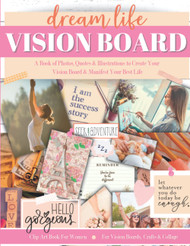 Vision Board Book: Clip Art For Women & Teen Girls With Photos Quotes