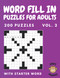 Word Fill In Puzzles for Adults: Vol.2