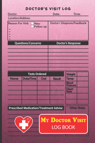 My Doctor Visit Log Book