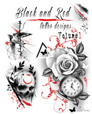 Black and Red tattoo design vol1 (Tattoo ready designs)